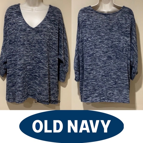 Oversized XL 1X 2X 3X Dolman Sleeve Hacci Knit Scoop Neck Sweater - Picture 9 of 15